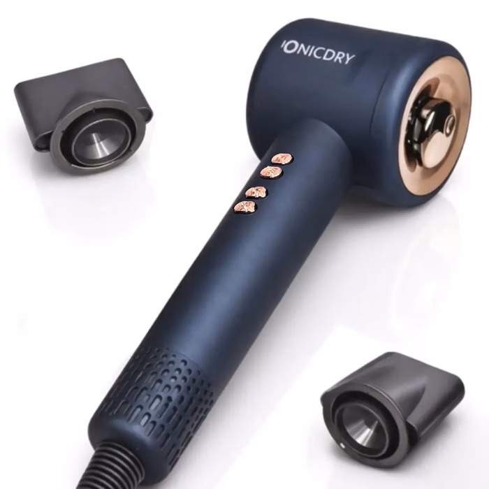 Ionic Pro ionisk hårtørrer fra Ionic Dry i blå farve
